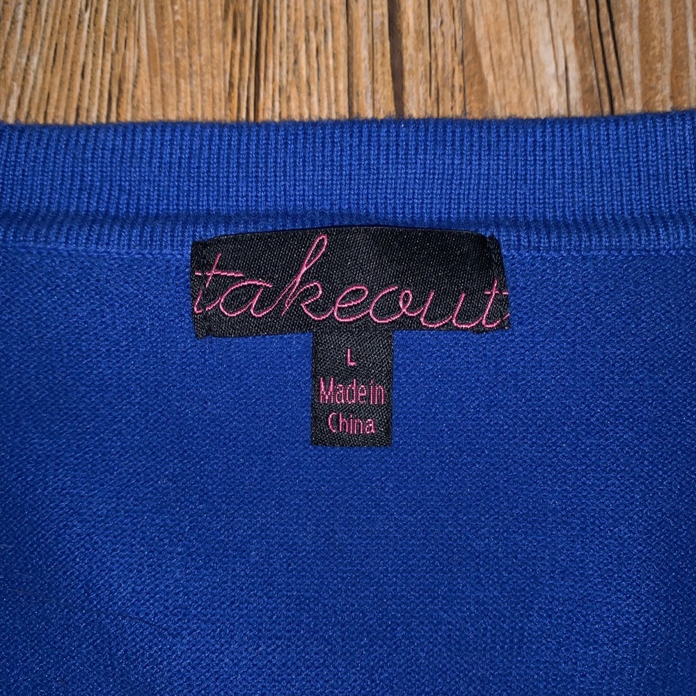 NWOT scoop neck ribbed sweater - Picture 3 of 4